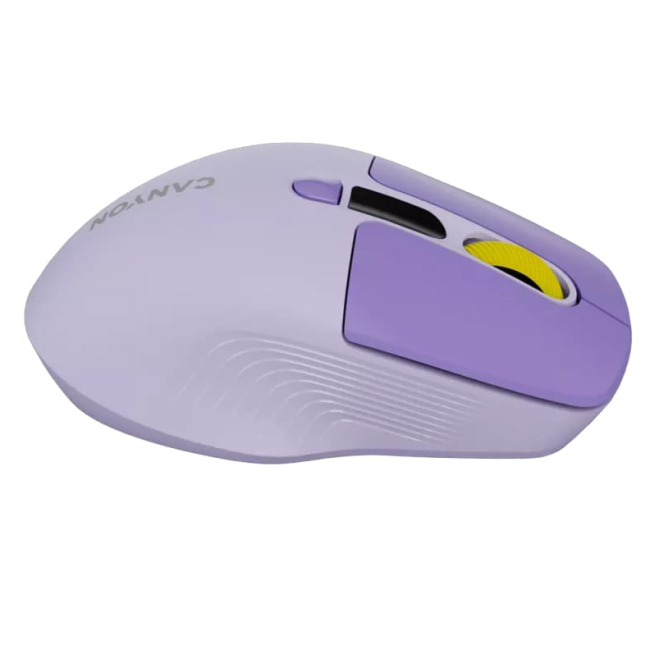 Клавіатура і миші - Миша Canyon MW-26 LCD Silent Wireless/Bluetooth Violet (CNS-CMSW26V)#7