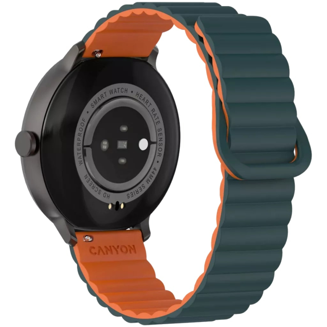 Смарт-годинники та фітнес браслети - Смарт-годинник Canyon Jacky SW-69 Green Orange (CNS-SW69BG)#5