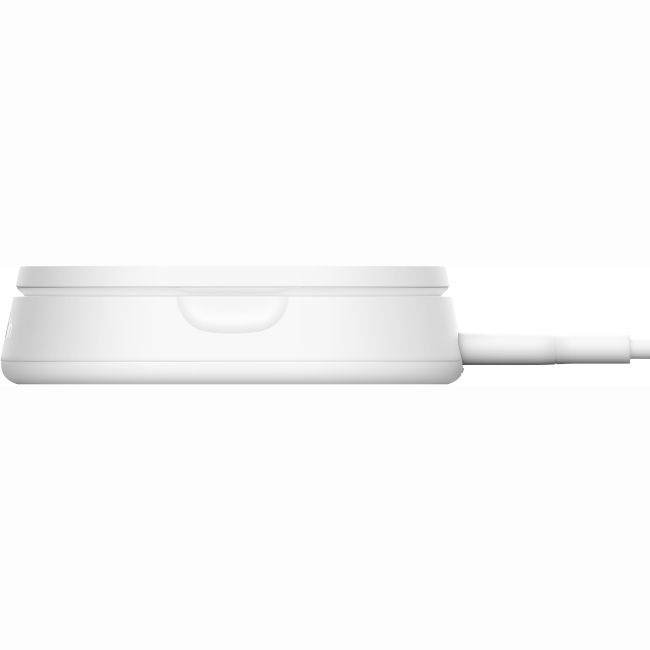 Павербанки - Зарядний пристрій бездротовий Belkin 15Вт Magnetic Stand Qi2 адаптер 20Вт USB-C білий (WIA008VFWH)#5