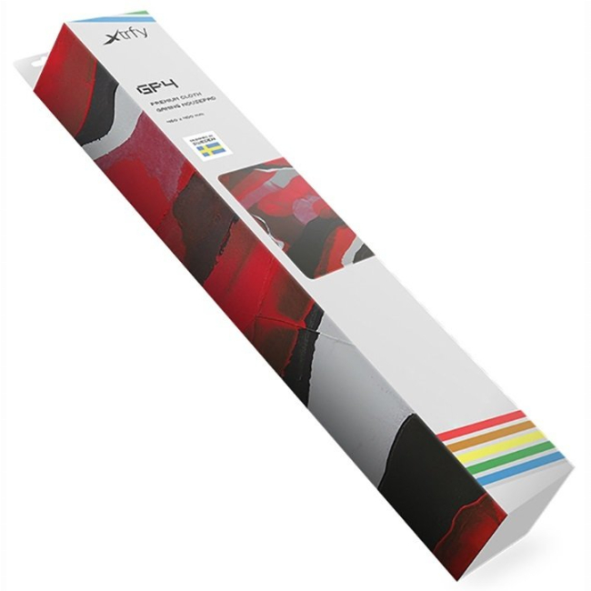 Клавіатура і миші - Ігрова поверхня Cherry Xtrfy GP4 Abstract Retro L червона (XG-GP4-L-RETRO)#4