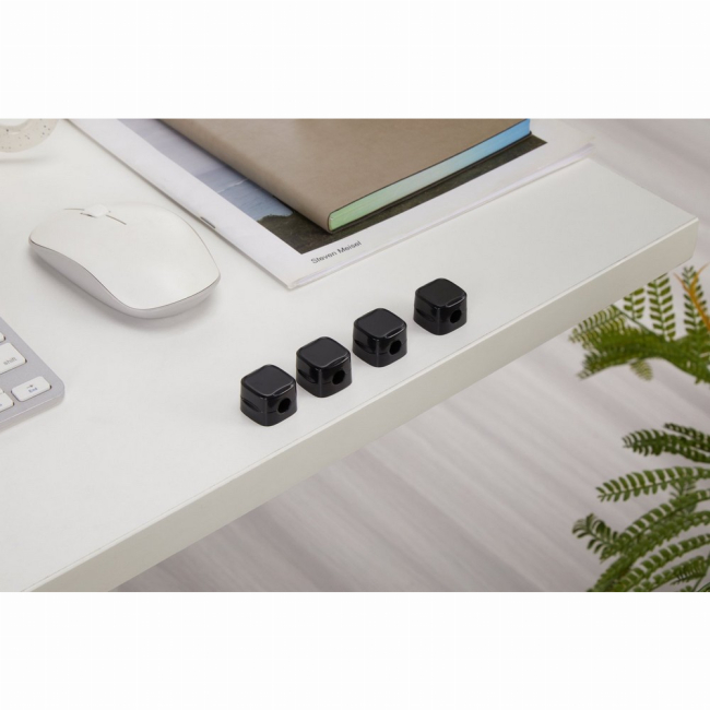 Меблі для геймерів - Органайзер для кабелів OfficePro Black з магнітним кріпленням (CM002B)#4