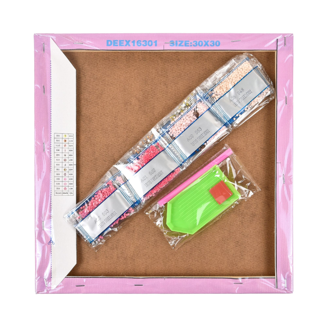 Мозаїка - Алмазна картина Strateg Промінь вірності 30 х 30 см (DEEX16277)#2