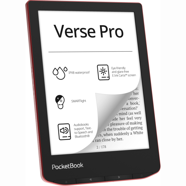 Планшети - Електронна книга PocketBook 634 Verse Pro. Passion Red (PB634-3-CIS)#3