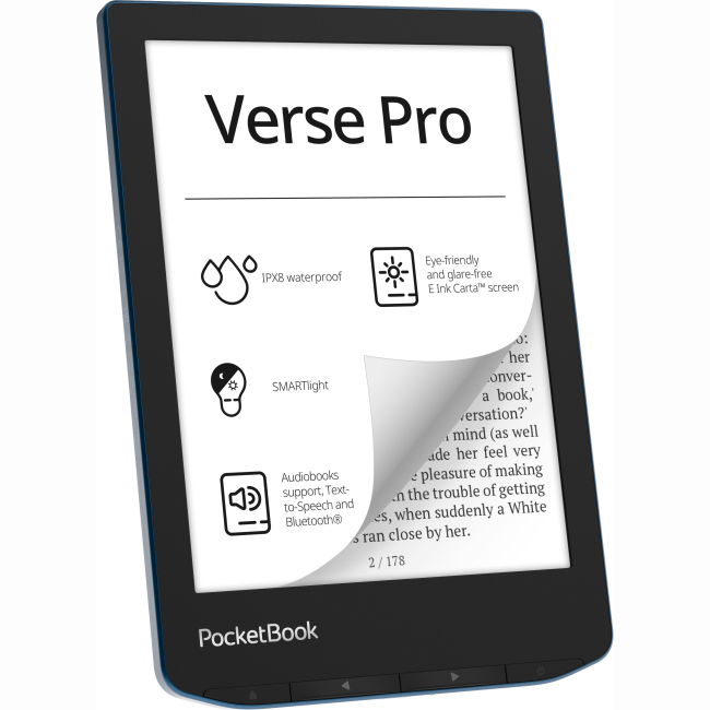 Планшети - Електронна книга PocketBook 634 Verse Pro. Azure (PB634-A-CIS)#4