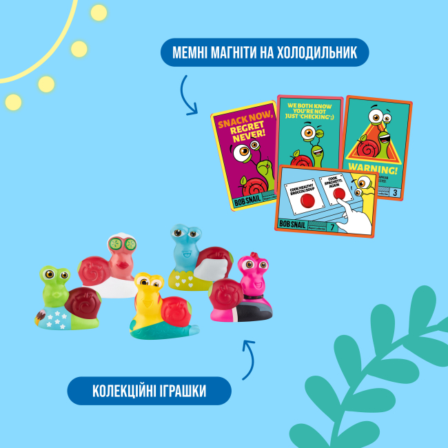 Солодощі - Адвент-календар Bob Snail з іграшками синій (4820219347040/2)#4