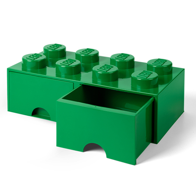 Бокси для іграшок - Висувний ящик для зберігання LEGO Lifestyle Цеглинка 8 зелений (40061734)#2
