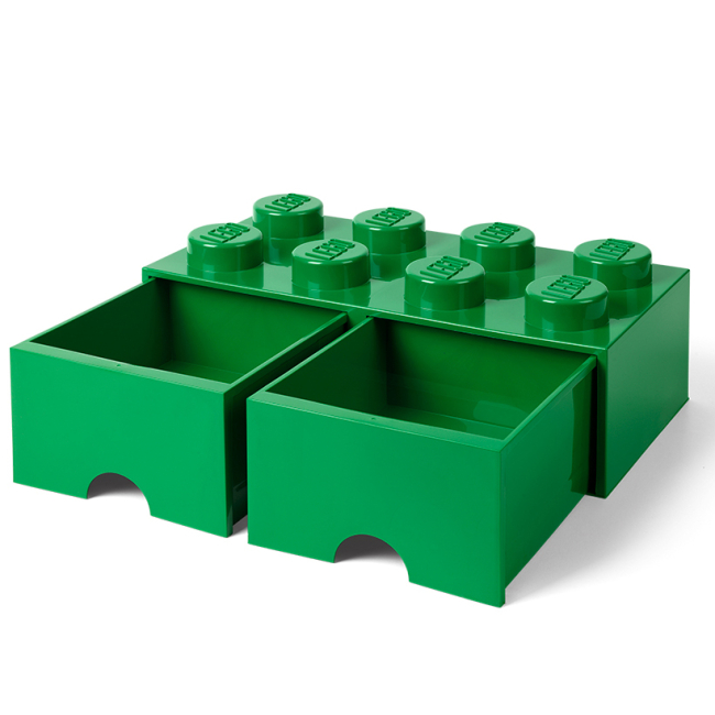 Бокси для іграшок - Висувний ящик для зберігання LEGO Lifestyle Цеглинка 8 зелений (40061734)#3