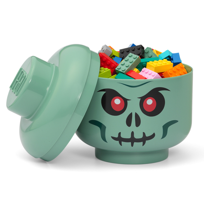 Бокси для іграшок - Бокс-голова LEGO Lifestyle Green Skeleton Small (40310803)#2