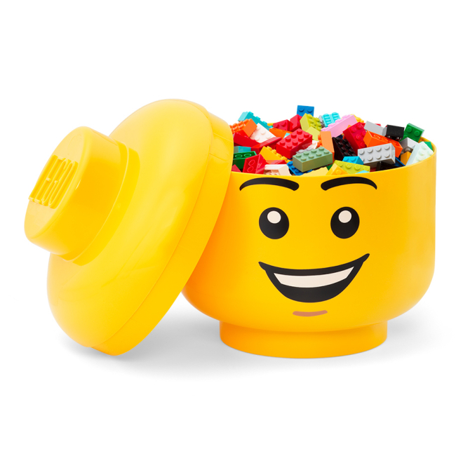 Бокси для іграшок - Бокс-голова LEGO Lifestyle Happy Boy Large (40320820/40320810)#2