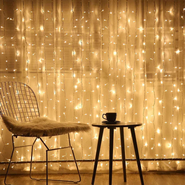 Аксесуари для свят - Світлодіодна гірлянда СolorWay штора завіса 3x3м 300LED 220В теплий колір (CW-GW-300L33V)#6