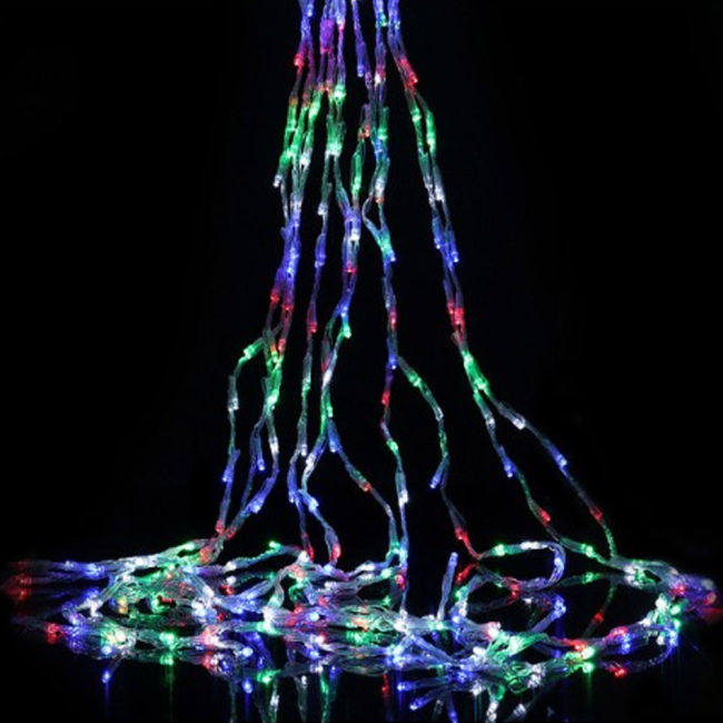 Аксесуари для свят - Світлодіодна гірлянда-каскад СolorWay LED 98 7x1.5м 8 функцій різнокольорова USB (CW-G-98L71CUMC)#2
