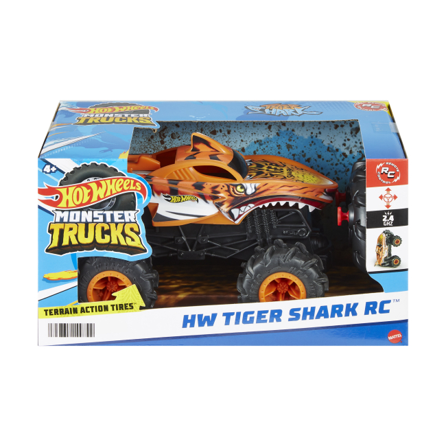 Радіокеровані моделі - Автомодель на радіокеруванні Hot Wheels Monster Trucks Тигроакула (HNV03)#3