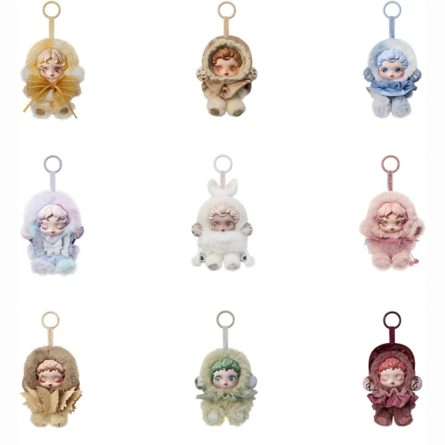 Персонажі мультфільмів - Колекційна м'яка іграшка-сюрприз Pop Mart Skullpanda L'impressionnisme Plush Doll (SPLS-01)#2