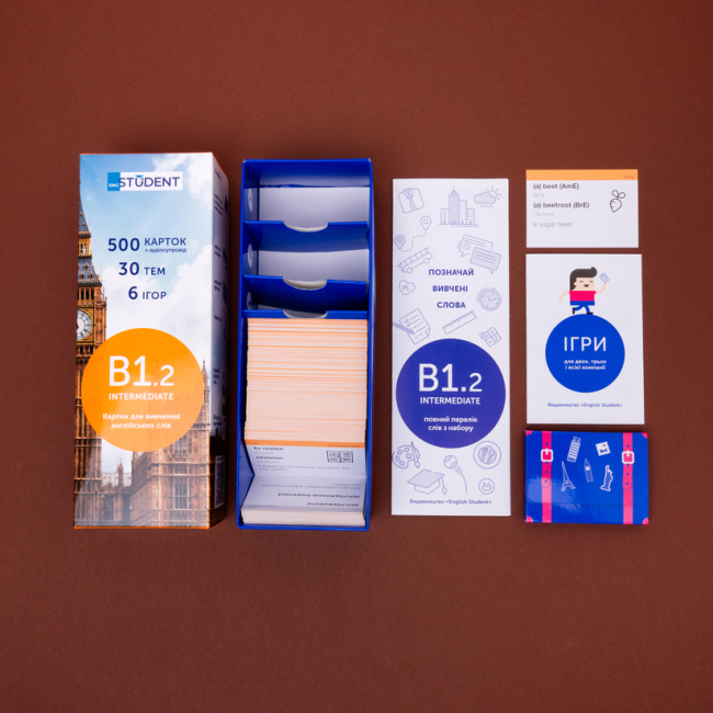 Навчальна література - Картки для вивчення англійської мови «Intermediate» (рівень B1.2) (9789669764775)#3